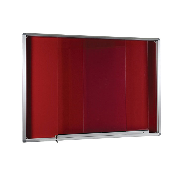 Aluminium Frame Sliding Glass Notice Board